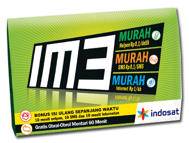 im3 adalah kartu prabayar dari indosat untuk anak muda indonesia im3 